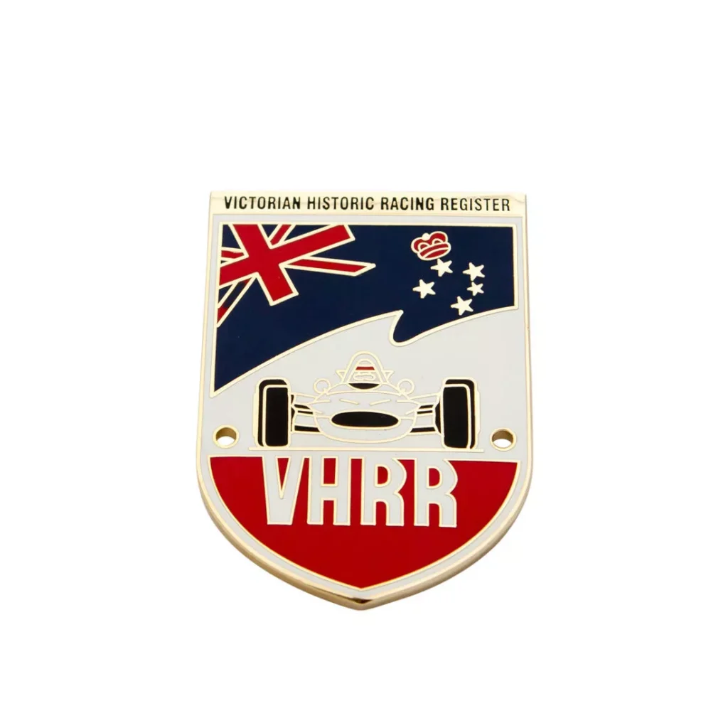 Annual car racing meeting badge