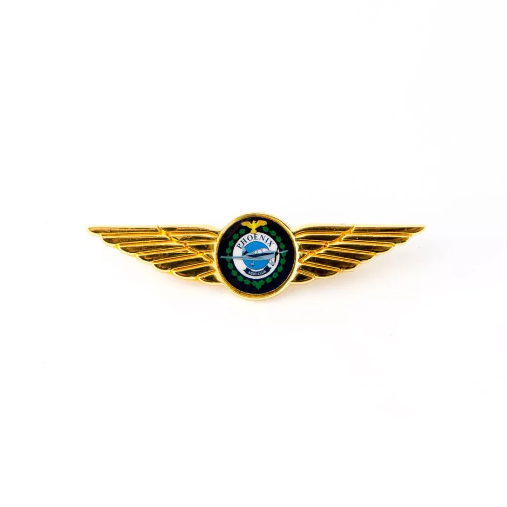 Printed pilot wing badge