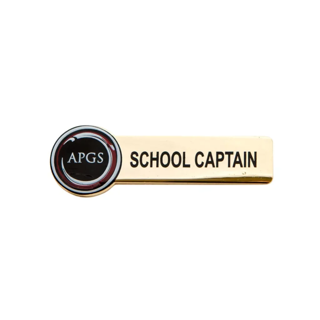 Printed school logo badge