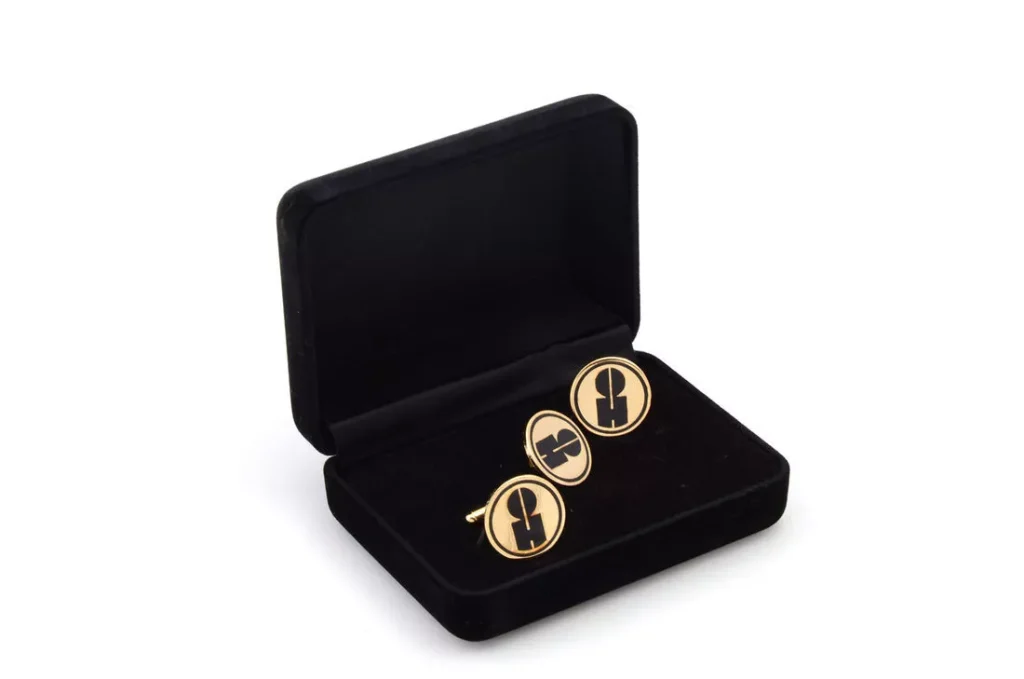 busisness logo cufflink
