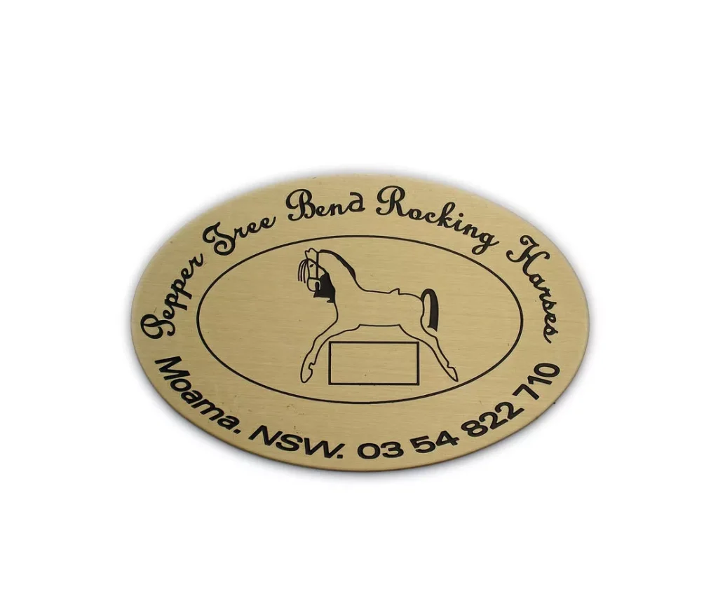 wooden cot badge tag